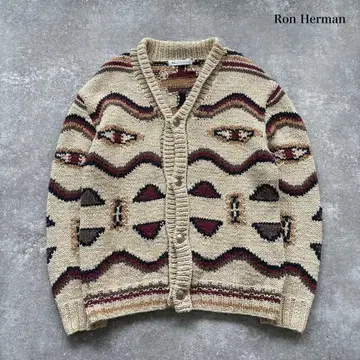 [ Ron Herman ] 론 헤르만 네이티브 패턴 가디건 콘초 버튼