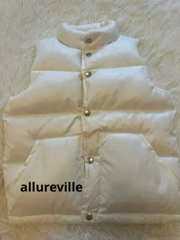 알아바일 다운 베스트 화이트 나일론 다운 90% 사이즈 1