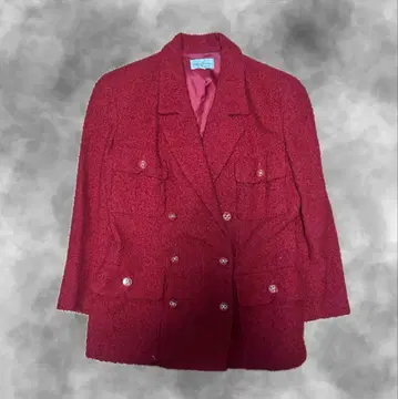 00's vintage 버건디 더블 브레스트 자켓 레드