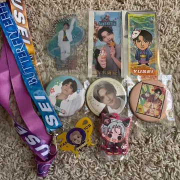 FANTASTICS 야기 유세이 캔뱃지 스트랩 키체인