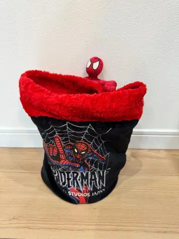 스파이더맨 수납 바스켓 마스코트 포함 쓰레기통