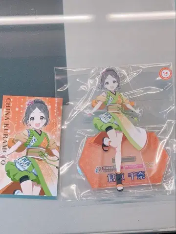 아이돌 마스터 치쿠세이시 콜라보 아크릴 스탠드 쿠라모토 치나 특전 포함