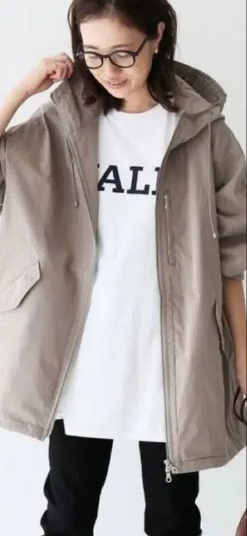 슬로브 이에나 틸 후드 블루종 38 네이비