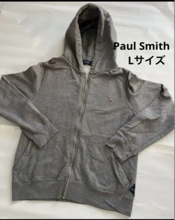 Paul Smith 남성용 그레이 풀 집업 후드티 L 사이즈