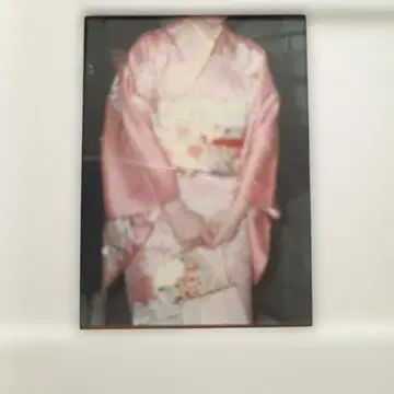 핑크 꽃무늬 후리소데