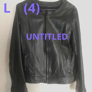 언타이틀 램 가죽 노카라 L 천연 가죽 블랙