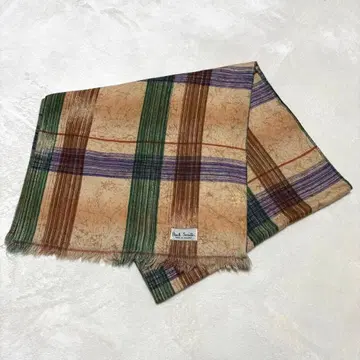 y120701 Paul Smith 스톨 머플러 얇은 소재 체크 무늬