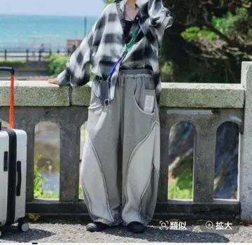 니코앤드 라쿠키리 스웨트 팬츠 M 그레이 새상품