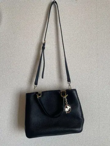 MK 마이클코어스 핸드백 2way 주름 가죽 블랙