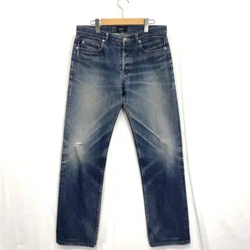 A.P.C. : 빨간색 셀비지 스트레이트 데님 팬츠