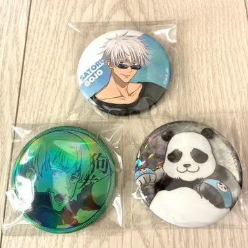 고죠 사토루 포함 3세트 캔뱃지 캐릭터 배지 컬렉션 주술회전 애니메이트