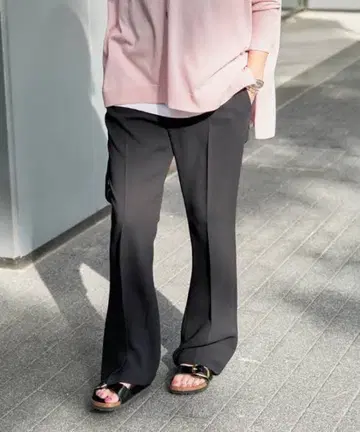 블랙 캐주얼 팬츠 사이즈 38