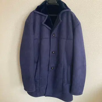 PROVENZANO 네이비 체스터 코트