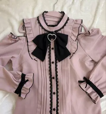 디어마이러브 리본 블라우스