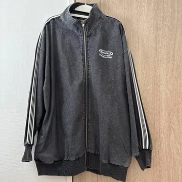 [ 새상품 ] 시마무라 데님 트랙 자켓 블랙 4L