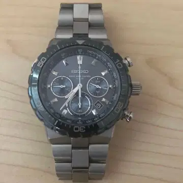 세이코 크로노그래프 손목시계 블랙 8B82-0AB0