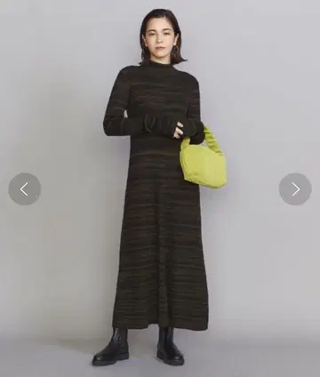 BY 카스리 리브 니트 플레어 원피스 beauty&youth