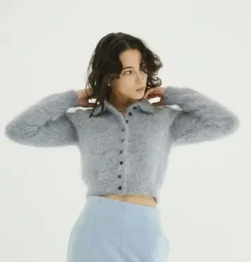 CLANE ANGORA SHORT KNIT CARDIGAN