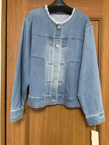 미사용 새상품 Chris Montez 라이트 블루 데님 자켓