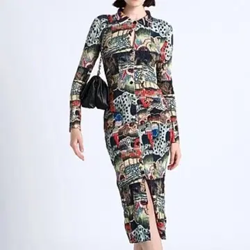 Desigual 크리스천 라크루아 태피스트리 미디 원피스