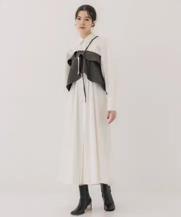 PUBLIC TOKYO 멀티 웨이 뷔스티에 셔츠 원피스