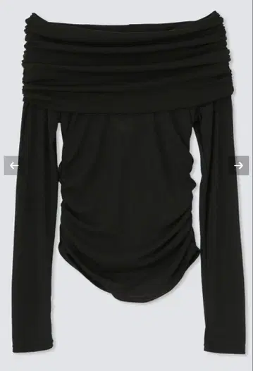 KINO THE KEI 시어 오프숄더 풀오버