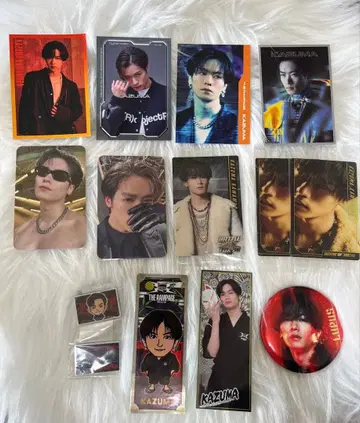 카와무라 카즈마 포토 카드 캔 배지 센샤후다 마그넷