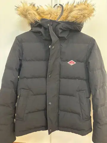 블랙 다운 자켓 퍼 포함