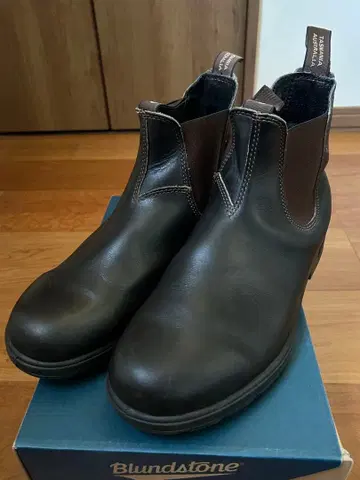Blundstone 브라운 사이드 고어 부츠