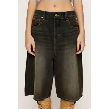 SLY TRACY WIDE HALF PT-BE 하프 팬츠 데님