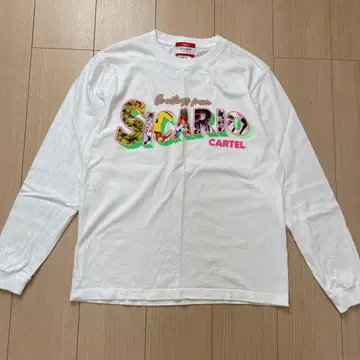 SICARIO cartel 그래픽 긴팔 티셔츠 화이트