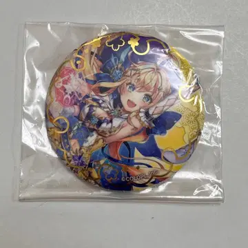 화이트 고양이 프로젝트 리체 금박 캔뱃지 일본풍 패턴 치치부