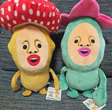 코비토즈칸 BIG 봉제 인형 리틀 하나가시라 베니키노코비토 2종 세트