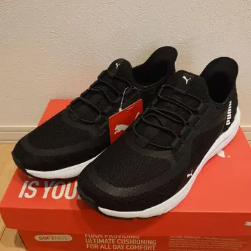 PUMA SOFTRIDE 블랙 스니커즈 25.5cm