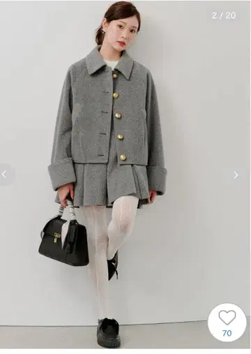 snidel 스텐 칼라 메탈 버튼 자켓