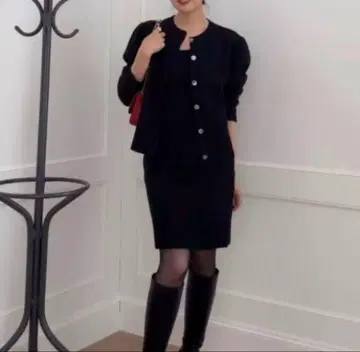 [ anuans ] 울 카포크 니트 세트