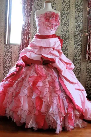 웨딩 드레스 7호 9호 컬러 드레스 산타카리나 스테이지 드레스