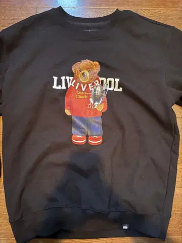 리버풀 곰 디자인 맨투맨