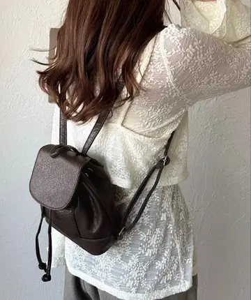 인조 가죽 미니 백팩