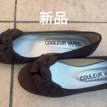 크롤 발리에 새상품 브라운 플랫슈즈 24cm