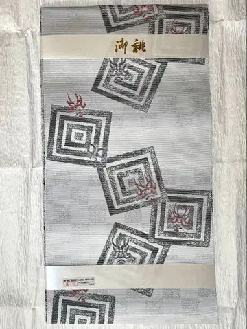 새상품 특선 니시진 8촌 나고야 오비(약 24cm) 쿠마도리 무늬