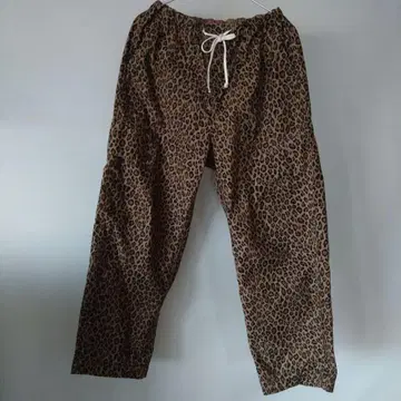 허그허그 리버서블 레오파드 무늬 캐주얼 팬츠