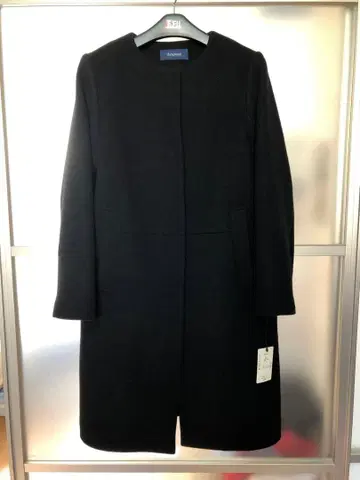 울 노카라 코트 블랙 새상품