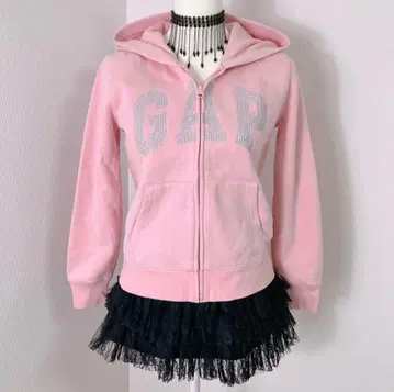 갭 핑크 집업 후드티