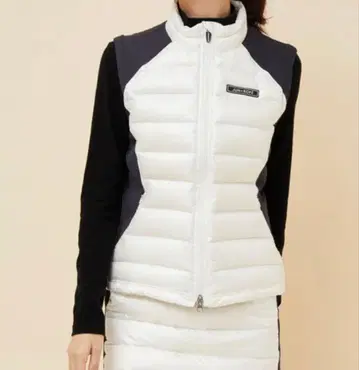 JUN&ROPE 다운 베스트 화이트/블랙 S