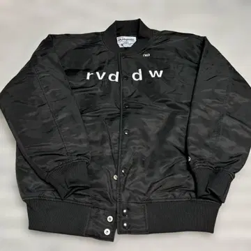 Majestic 블랙 바시티 자켓 rvdw