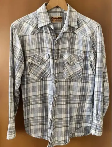 CAMCO 플란넬 셔츠 체크 긴팔 S