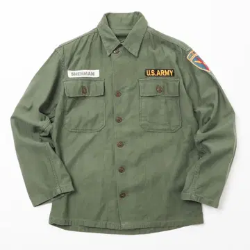 1960's USARMY 1st 유틸리티 셔츠 빈티지