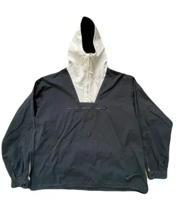 90s J.crew 간이 침대 아노락 후드티 블랙