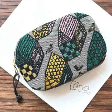 미나 페르호넨 동글동글 얇은 타입 파우치 village 양면 2